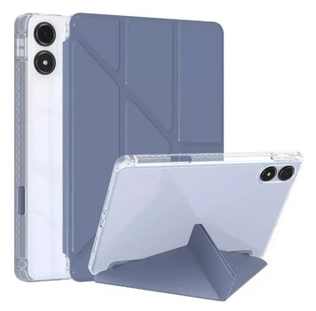 Чехол Transparent Origami на Xiaomi Redmi Pad 2 (11") / чехол для планшета с функцией подставки / lavender grey