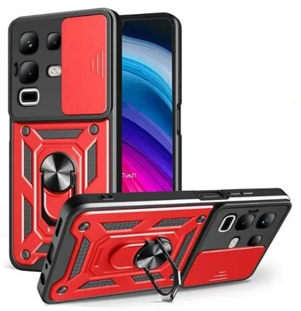 Чехол Camshield c кольцом-подставкой на Infinix Note 50 Pro Plus (5G) / red