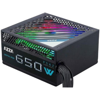 Блок живлення Azza PSAZ-650W ARGB 650W 80+ Bronze (PSAZ-650W ARGB) Б/В