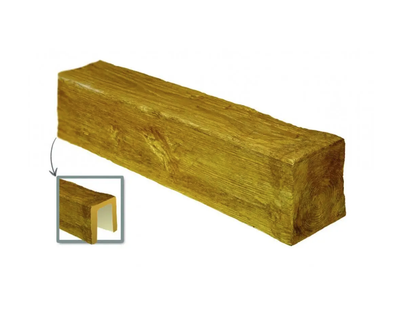 Балка полиуретановая DECOWOOD Модерн ED 107 (4 м) classic 6х9 Светлый
