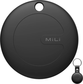 Трекер MiLi MiTag AND Black + чорний чохол (6938012333820)