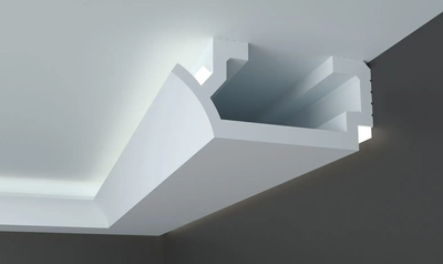 Карниз для LED освещения серия D Tesori KD 410 Жесткий 1150 мм