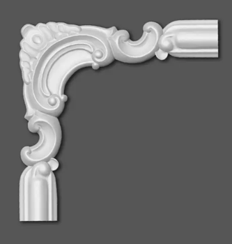 Угловой полиуретановый элемент Grand Decor HCR 518-3 Жесткий