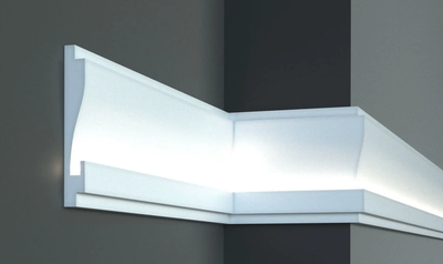 Карниз для LED освещения серия D Tesori KD 404 1150 мм