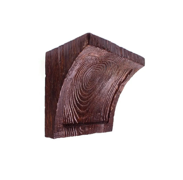 Консоль балки полиуретановая DECOWOOD Рустик EQ 025 classic 19х13 Темный