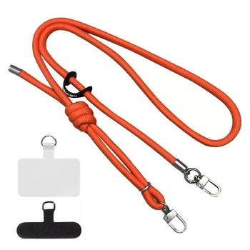 Шнурок із двома кріпленнями (8 мм) 150 см Neon Orange