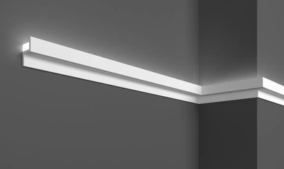 Молдинг полимерный для LED освещения Grand Décor KH 902 Жёсткий Длина, мм 2000