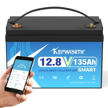 Акумулятор Kepworth LiFePO4 12V 135Ah 1728W Smart Bluetooth (літій залізо фосфатний АКБ з BMS)