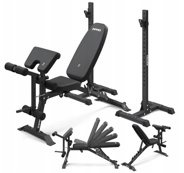Многофункциональная тренировочная скамья Zipro Superset до 120 кг с отдельными стойками для штанги до 180 кг
