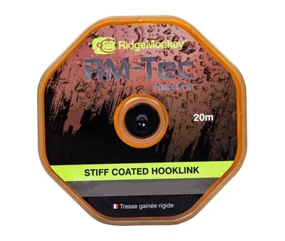 Поводковый материал RidgeMonkey RM-Tec Stiff Coated Hooklink Organic Brown 25lb 20м (1013-9168.00.39)