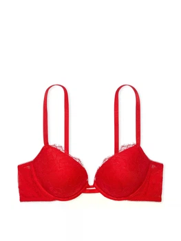 Бюстгальтер Victoria's Secret Rose Lace Push-Up Bra Red размер 34C