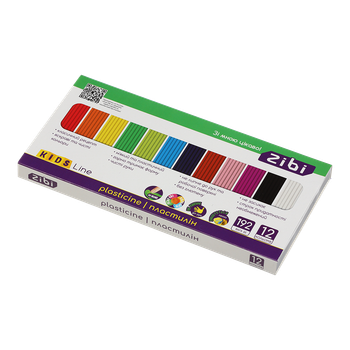 Пластилін ZiBi 12 кольорів 192 г (ZB.6274)
