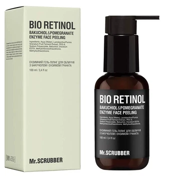 Ензимний гель-пілінг для обличчя Mr.Scrubber Bio Retinol з бакучіолом і ензимом граната 100 мл (4823109701793)