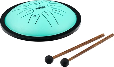 Глюкофон 7" хеппі драм Nino Percussion Mini Melody Steel Tongue Drum Mint Green G Minor NINO982
