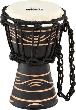Джембе Nino Percussion Original African Style Wood Djembe Water Moon Series Black 4 1/2" NINO-ADJ4-XXS