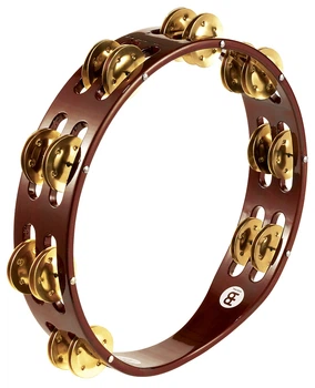 Тамбурін MEINL Traditional Wood Tambourine Brass Jingles African Brown TA2B-AB