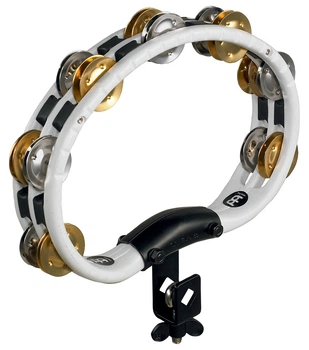 Тамбурін MEINL Mountable Recording-Combo ABS Tambourine Dual-Alloy Jingles White TMT2M-WH
