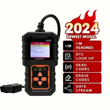 Автосканер OBD2 V600 - диагностика системы двигателя, считыватель кодов неисправностей. Английский, Русский