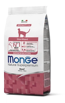 Сухой корм MONGE CAT Sterilised с говядиной - 1,5 кг