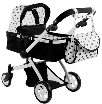 Wózek dla lalek Lean Toys Alice 2w1 - z funkcją pozycji leżącej i siedzącej (5902808158011)