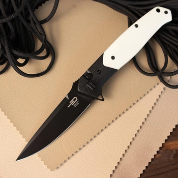 Ніж Складаний BESTECH SWORDFISH BG62A Black and White G10
