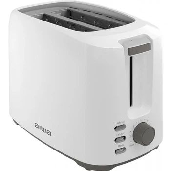 Тостер AIWA ASATAN ABT-700 750W 2 отделения мех. управление размораживание подогрев булочек White (ABT700)