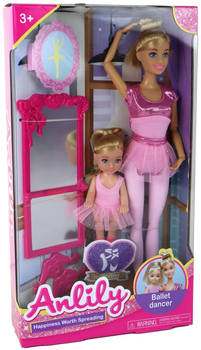 Набір ляльок Lean Toys Анлілі Мама 31 см + Донька 11 см + аксесуари (5905679077511)