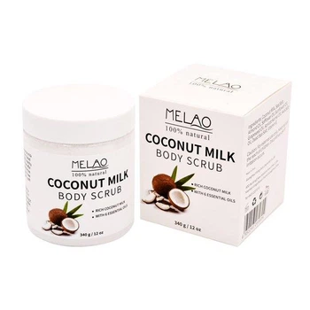 Скраб для тела с кокосовым молоком и эфирными маслами Melao Body Scrub Coconut Milk 340 г
