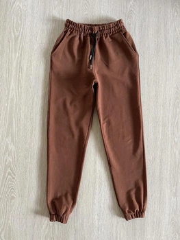 Мужские демисезонные спортивные штаны Oversize 455789 XL коричневые (ВШ7007)