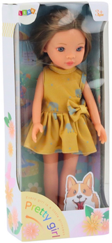 Лялька Lean Toys у жовтій сукні 33 см (5905991015192)