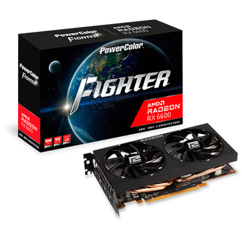 Видеокарта PowerColor Radeon RX 6600XT 8 GB Fighter (AXRX 6600XT 8GBD6-3DH)