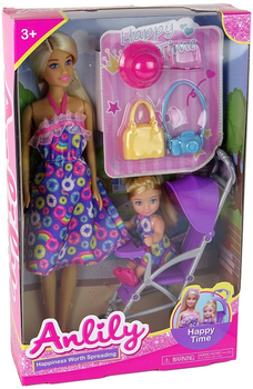 Zestaw lalek Lean Toys Mama 28 cm + Dziecko 12 cm + Akcesoria (5905323216136)