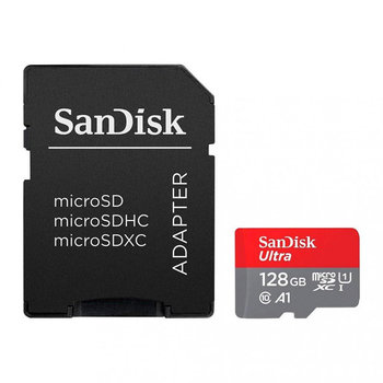 Карта памяти SanDisk 128 GB microSDXC UHS-I U1 A1 Class 10 Ultra (SDSQUAB-128G-GN6MA)