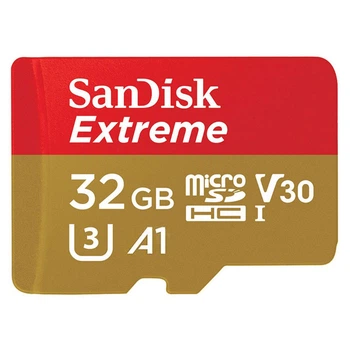 Карта памяти SanDisk 32 GB microSDHC UHS-I U3 Extreme Action A1 + SD Adapter SDSQXAF-032G-GN6MA