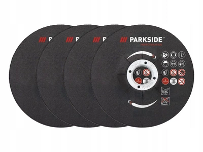 Набор шлифовальных дисков по металлу Parkside Ø 125 4шт (458896)