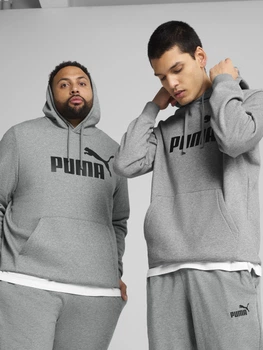 Худі утеплене чоловіче Puma Essentials Foundation 68257003 S Medium Gray Heather (4067983634031)