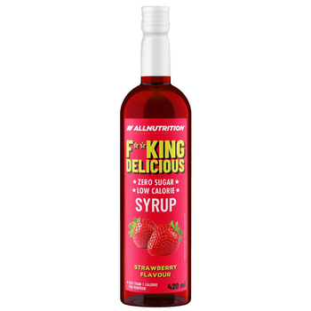 Сироп без сахара AllNutrition Fitking Delicious Syrup Zero strawberry 420 миллилитров