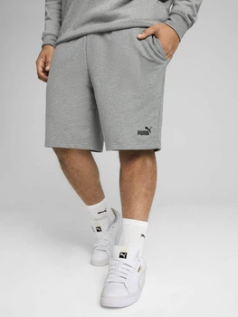 Шорти бавовняні короткі чоловічі Puma Essentials Foundation 68259403 L Medium Gray Heather (4067983674075)