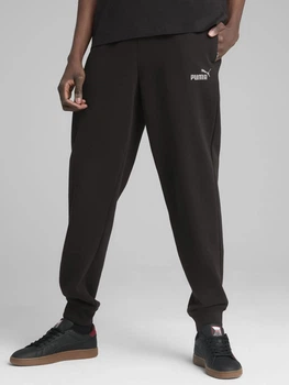 Спортивные штаны мужские утепленные Puma Essentials Graphics 68471301 M Black (4067983622144)