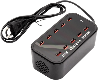 Stacja ładowania Securit Multicharger 10 x USB-A Black (MC-LD-MC10)