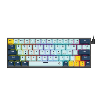 Клавиатура Fantech ATOM63 MK874V2, игровая, Red Switch, RGB, Type-C, SkyBlue