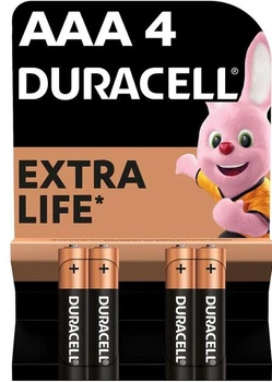Батарейка Duracell LR3 Plus +100% extra life AAA (LR03) 4 шт (090661)