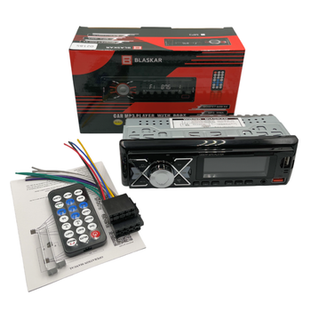 Автомобильная магнитола 1DIN мультимедийный центр Blaskar с AUX и USB 02185
