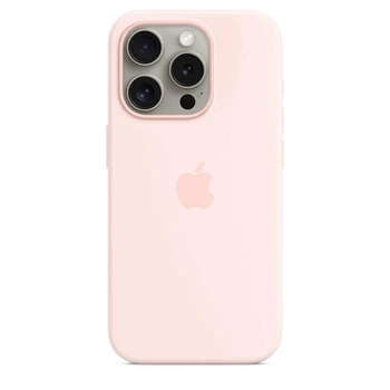 Чохол на iPhone 15 Pro Silicone case OEM Magsafe pink