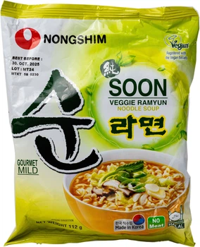 Локшина Nongshim Soon Veggie Ramyun Рамен Сун овочева 112 г (8801043022729)
