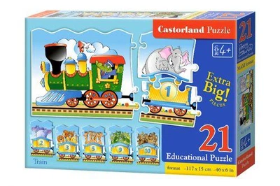Пазлы Еducational "Поезд", 21 элемент Castorland (132802)