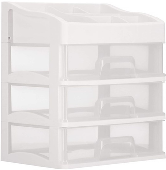 Organizer na kosmetyki Springos HA1093 mleczny 26.5 x 23.3 x 17 cm (5907719433936)