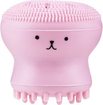 Силіконова щіточка для очищення пір, світло-рожева - Reclaire Exfoliating Jellyfish Silicone Brush (1328075-27235712)