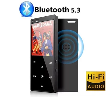 MP3 плеер Benjie M3 1.8" Bluetooth 5.3 Hi-Fi 8Gb со встроенным динамиком металлический