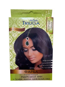 Натуральная краска для волос на основе хны Triuga Herbal Черная 25 г